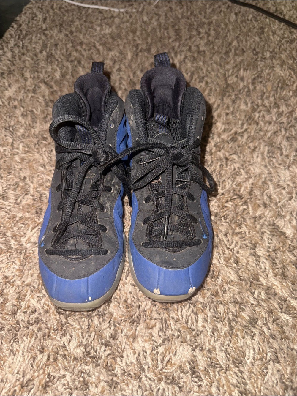 Nike Kids Royal Blue and Black High-Top Sneakers